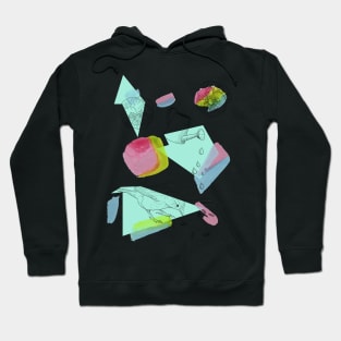 maximalist shapes garden delight with sparrow Hoodie